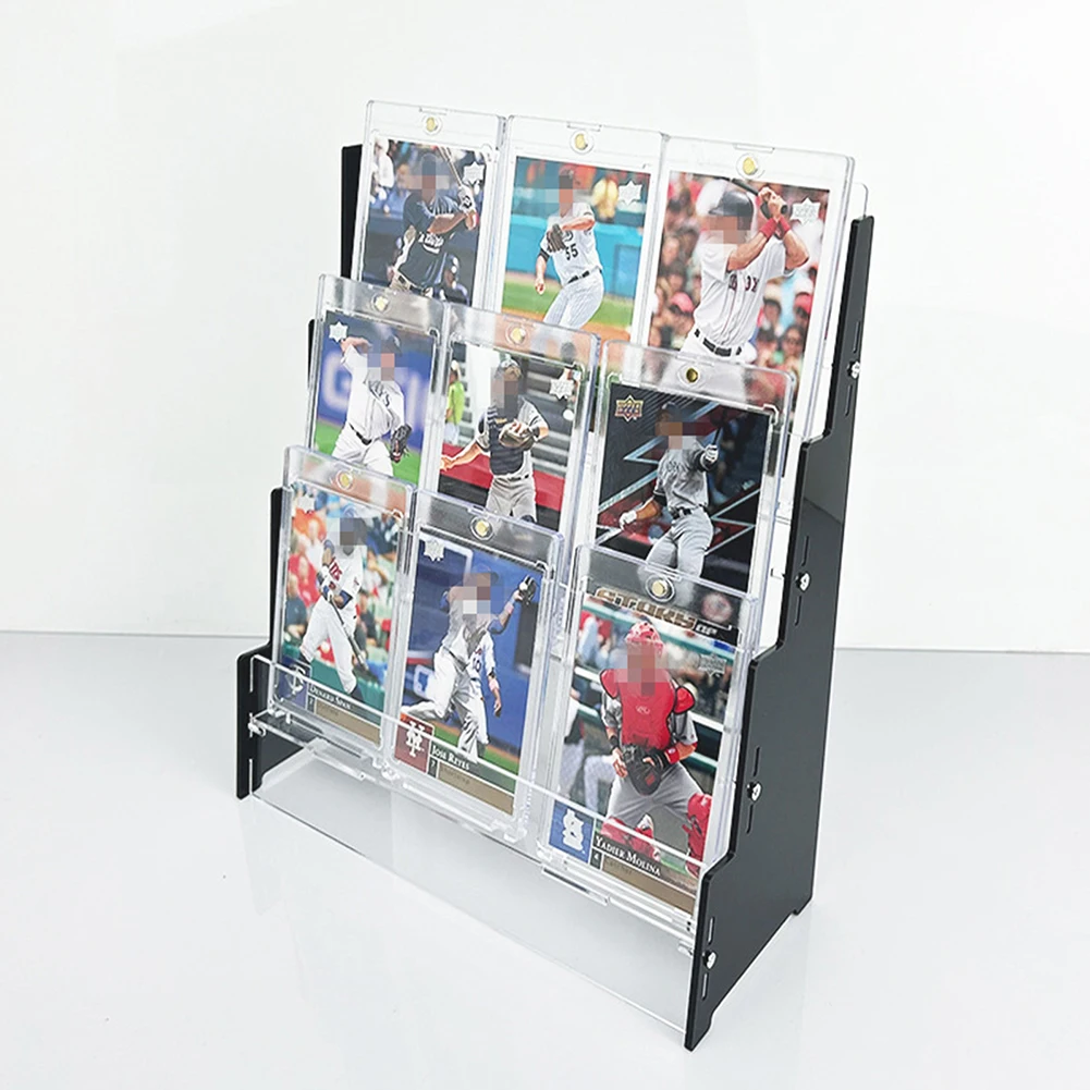 

1pcs Desktop disassembly, baseball card storage and organizing rack, acrylic sports card storage box, display cabinet