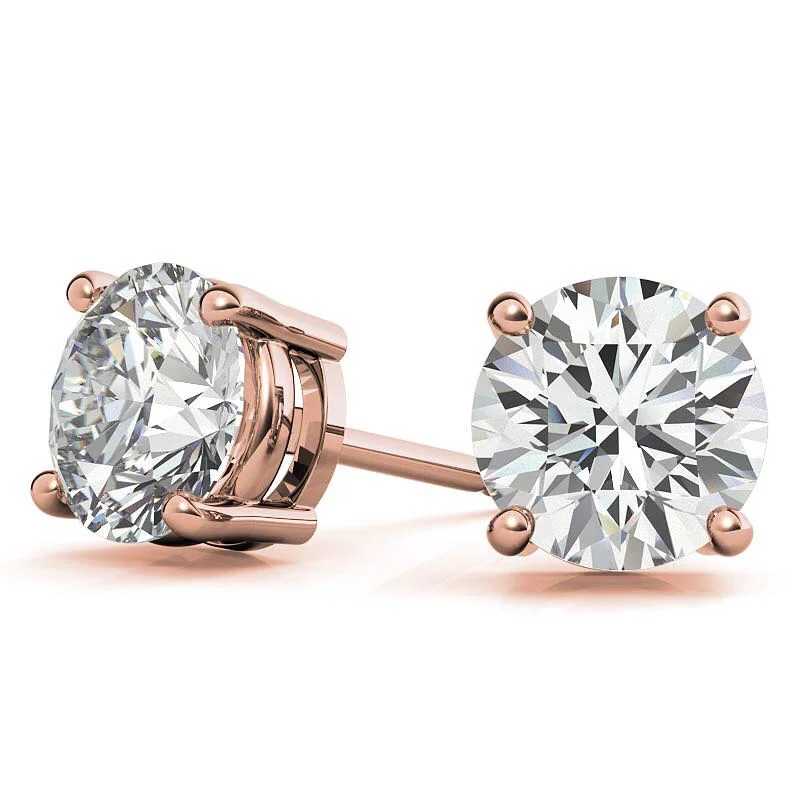 Jovovasmile 0.5CT 1CT Moissanite Stud Earrings for Women 100% 925 Sterling Silver Brillant Round Cut D VVS1 for Man Woman