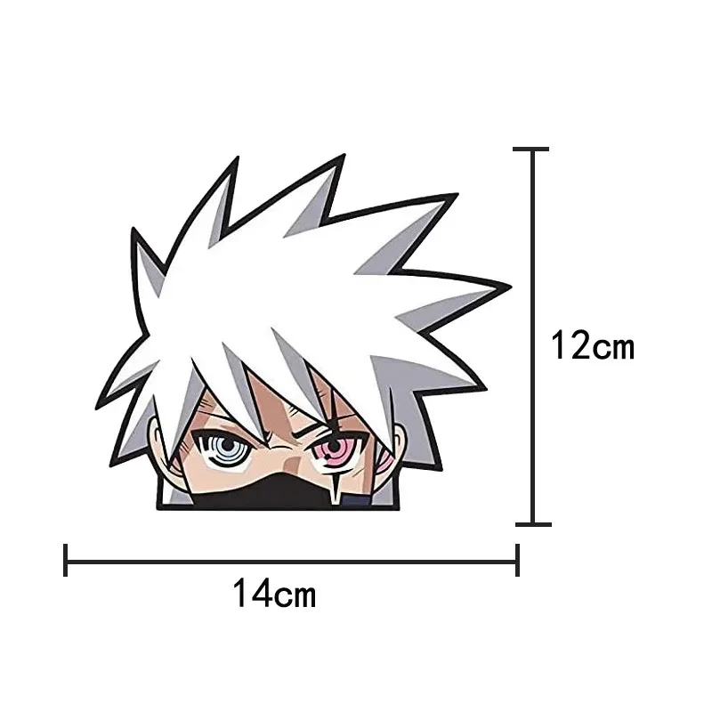 Naruto Anime Car Sticker for Windows Car Door Scratch Masking Sticker Itachi Probe Figure Funny Stickers Decorations Kids Toys