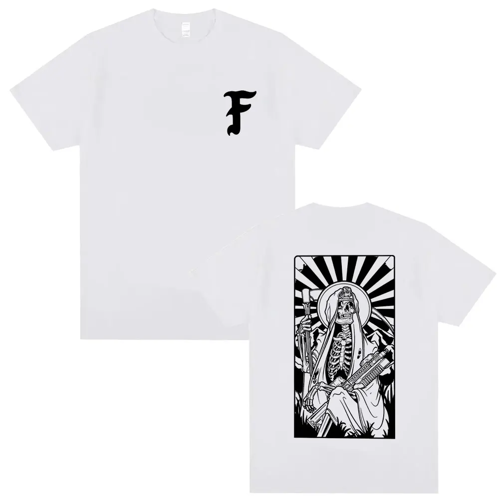 الملاحظات الأمامية مجموعة الهيكل العظمي الجرافيك تي شيرت الرجال النساء عادية القطن Vintage تي شيرت الذكور المتضخم تي شيرت الشارع الشهير #5