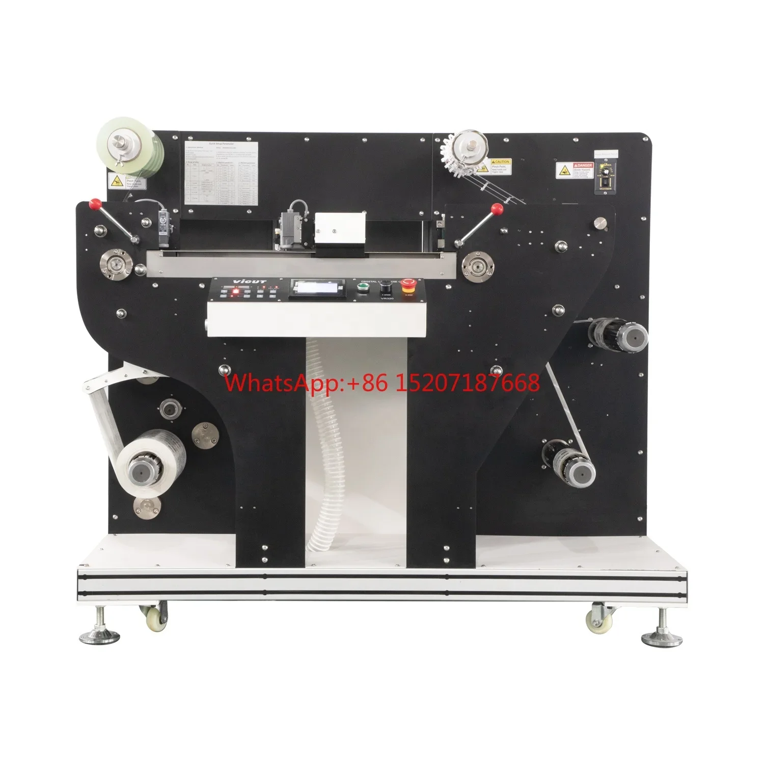 Fast Speed roll Label Die Cutting and Slitting Machinery Rotary Label Die Cutting Machine VR320