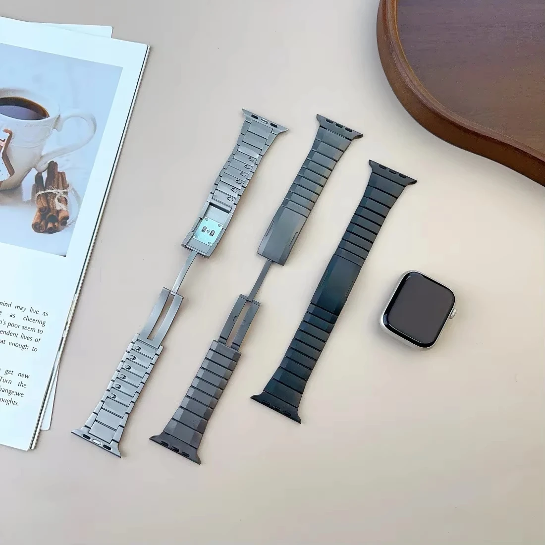 

Stainless Steel Band for Ultra 2 49mm 46mm 44mm 45mm 42mm Strap Metal Bracelet iwatch Series 10 9 8 7 6 Wristband