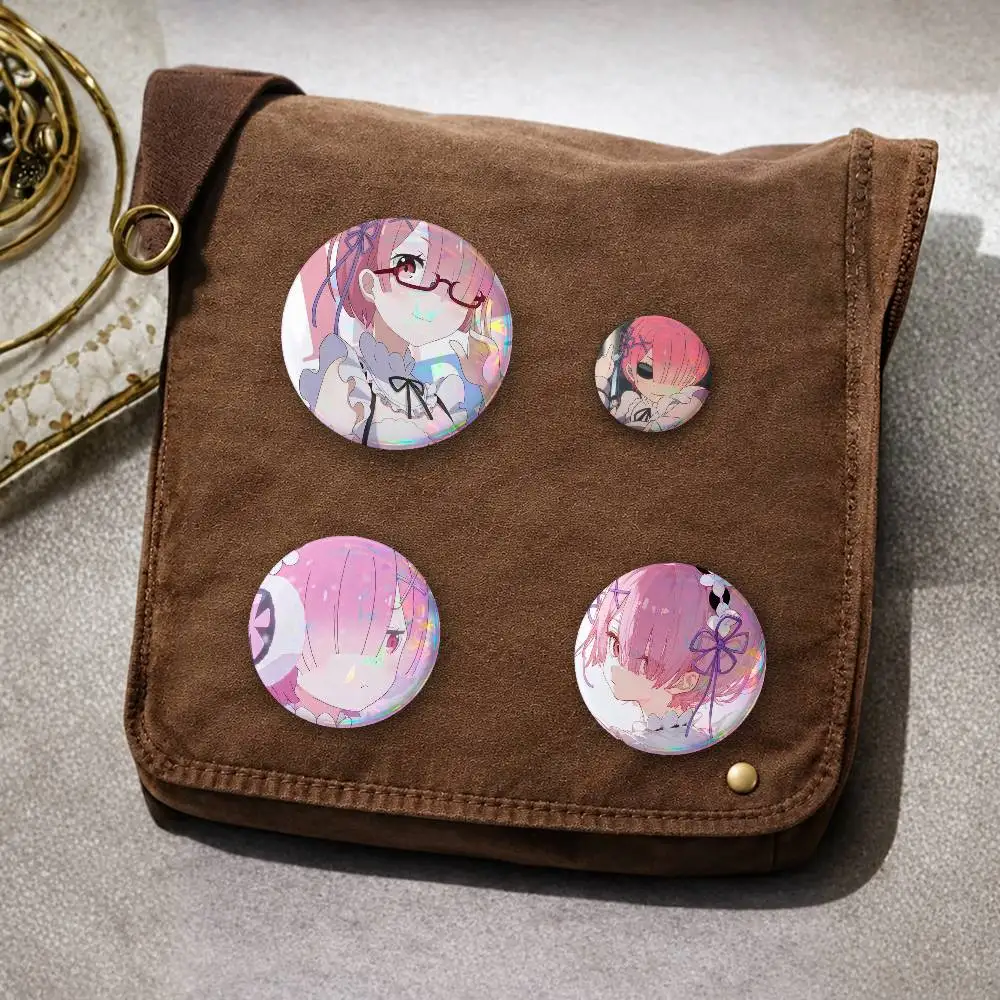 RaM- Badge On Backpack Accessories Enamel Pins Round Brooches Clothes Bag Decor Jewlery Friend Gifts