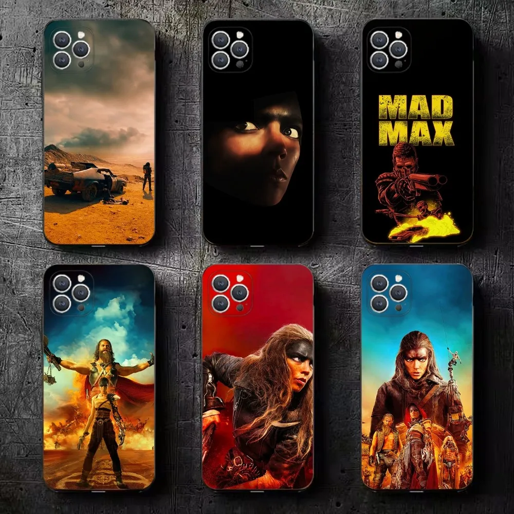 

Mad M-Max Phone Case For iPhone 16,15,14,13,12,11,Plus,Pro Max,XS,X,XR,SE,Mini,8,7 Soft Silicone Black Cover