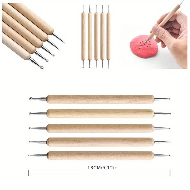 42Pcs/Set Pottery Clay Sculpting Tools Kit for Art Craft Ceramic Wax Clays Carving Tool,Pottery Sculpting Modeling Tools Set