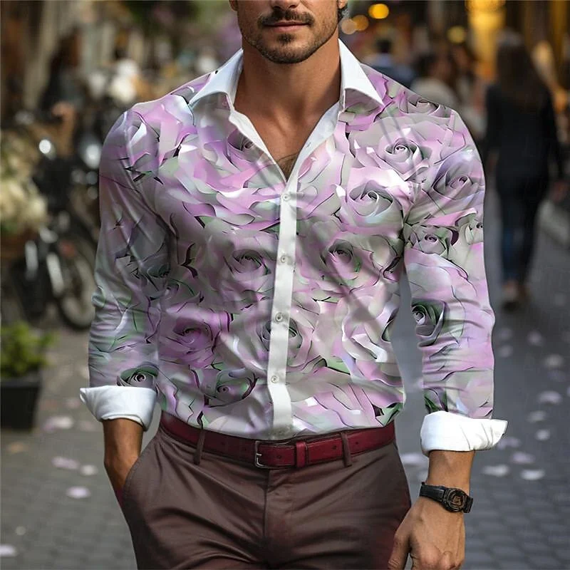 

Fashionable Men's Casual Outdoor Shirt Floral Retro Hawaii New Soft Comfortable Design Men's New Xmas Hawaiian Shirt Hot Sale