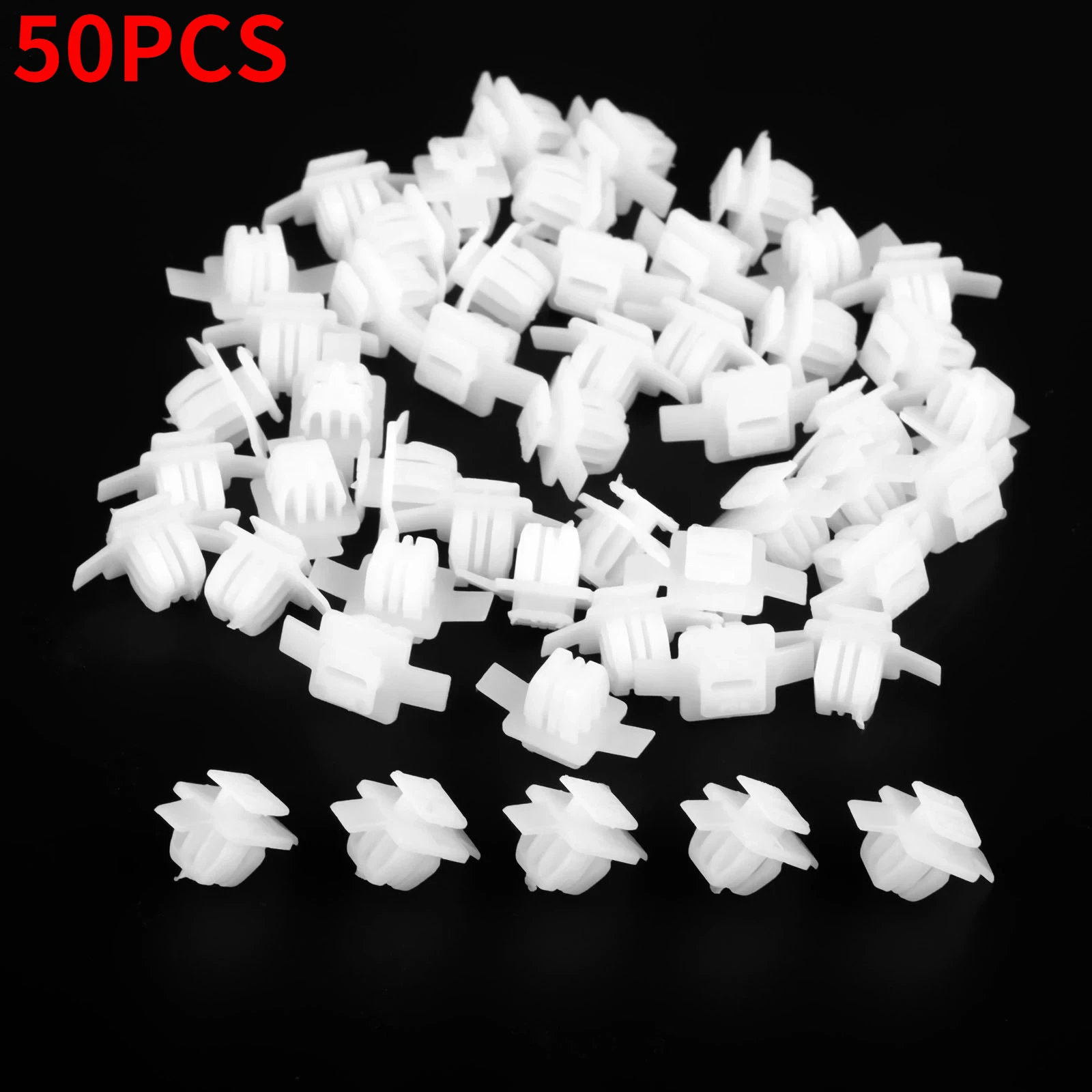 50Pcs Car Front Wheel Arch Trim Mud Flaps Auto Fastener Clips Rivet Splash Guard Retainer 91513-SMG-E11 For Honda Civic CR-V