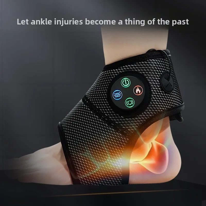 Heated Ankle Massager Airbag Vibration Magnet Therapy for Sprain Joint Recovery