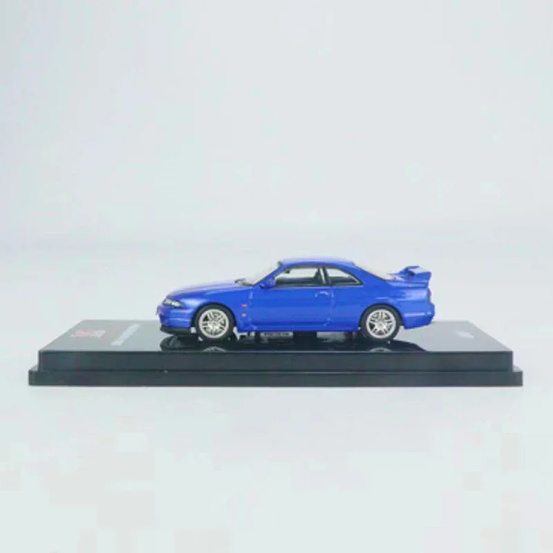 Модель автомобиля Skyline GTR (R33) INNO 1:64, литье под давлением, темно-фиолетовый цвет, коллекция чемпионов синего цвета