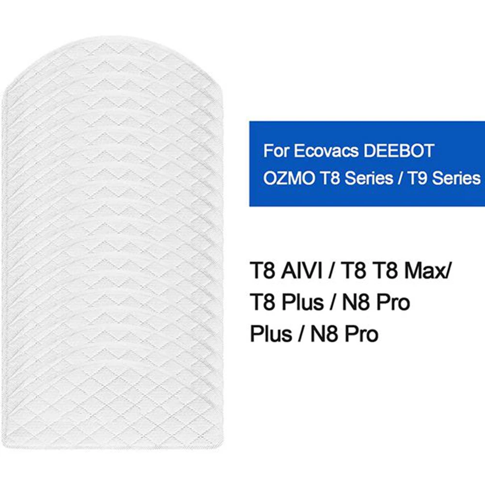 50st Wegwerpdoekjes Voor Ecovacs Deebot Ozmo T8 T8 + T8 Aivi T8 Max T9 T9 + N8 N8 + N8 Pro N8 Pro + Stofzuigerpads