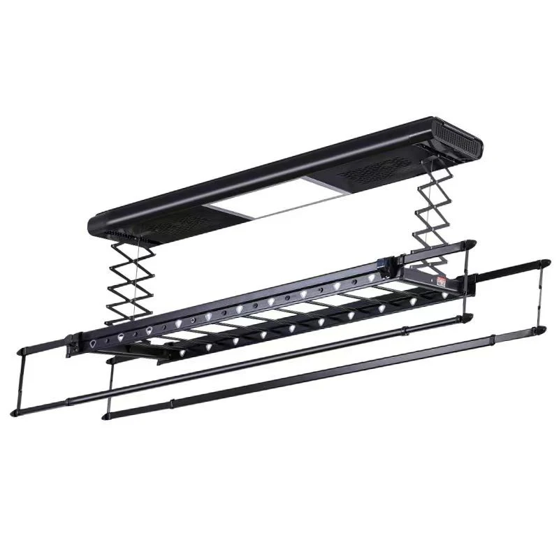 Clothes Dryer Multifunctional Automatic Lift Wall/Ceiling Mount Laundry Hang Rack with Remote Control