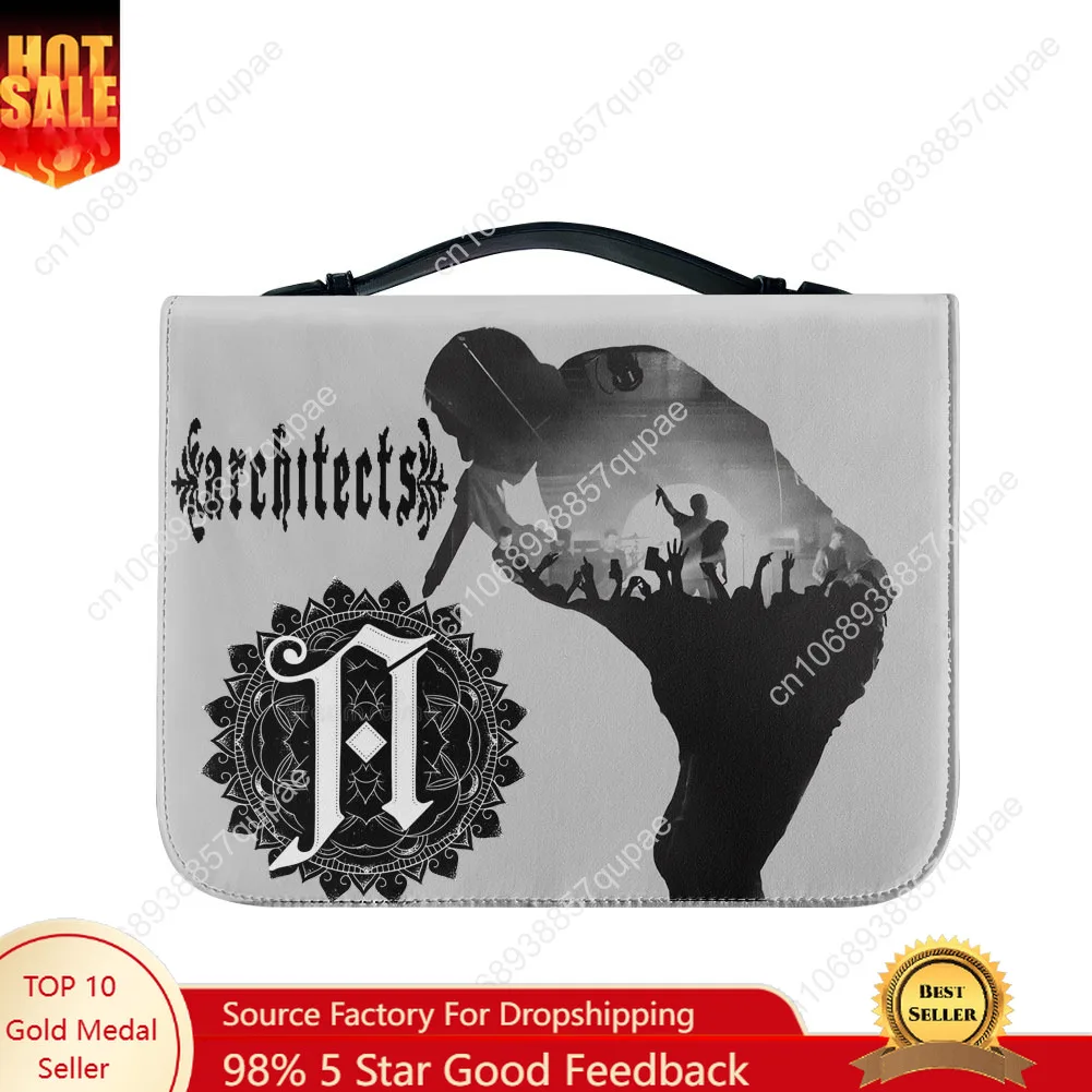 

Architects British band Bible Bags Christian Gifts Personalized Cover Bible Pack Waterproof Leather Bag Pockets Package Case