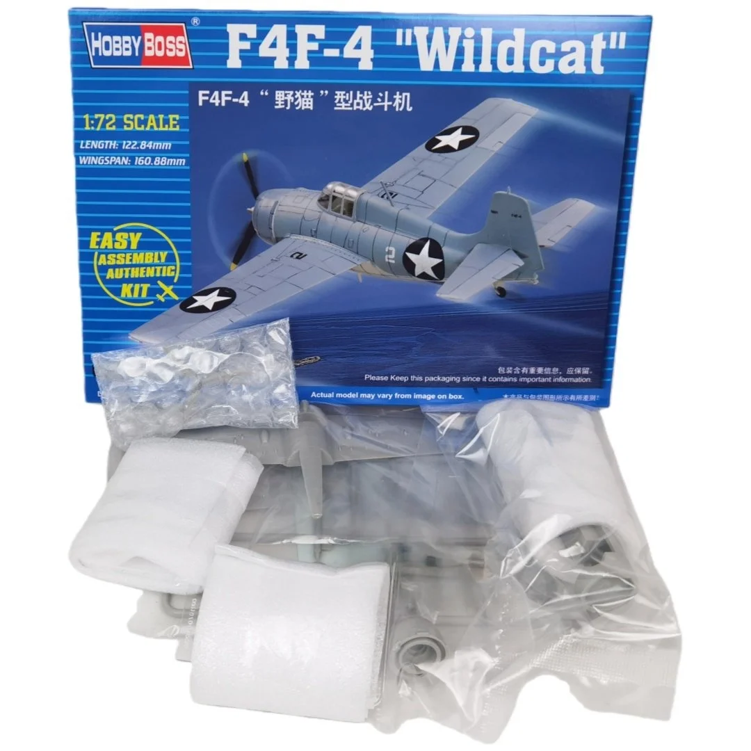 TRUMPETER 1/72 F4F-4 Wildcat Fighter Plastic Assembly Puzzle Model