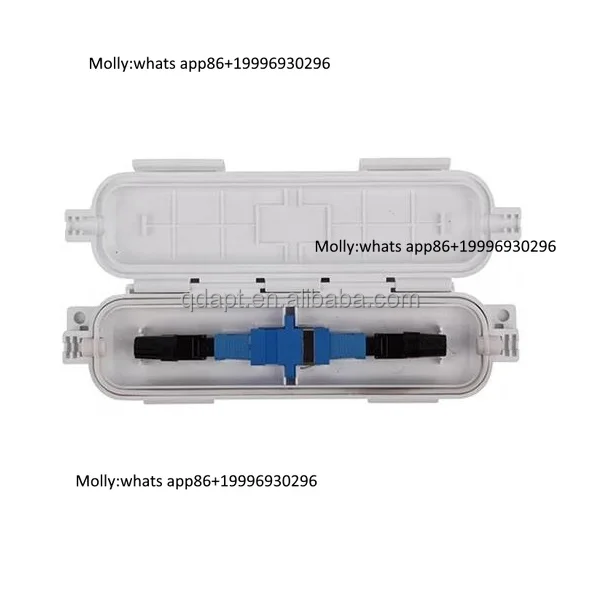 FTTH Drop cable splicing protective sleeve SC adapter 1 core fiber optic protection box  Drop Cable Protector