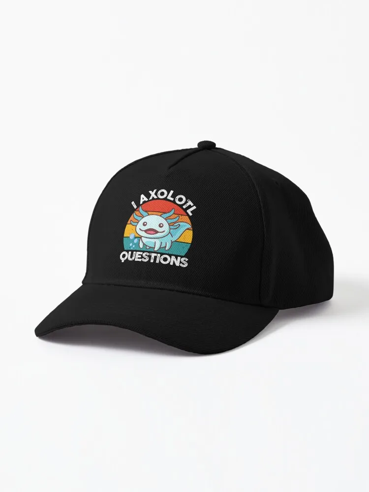 I Axolotl Questions Kids Cute Axolotl Cap For Men Women Summer Outdoor Sun Baseball Hats