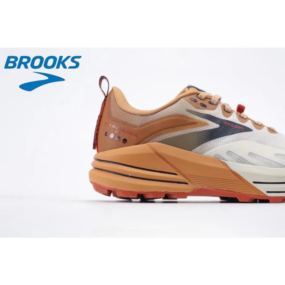 حذاء Brooks Cascadia 16 Series للرجال للجري في الهواء الطلق من Mountain Trail مبطن ومسامي ومريح