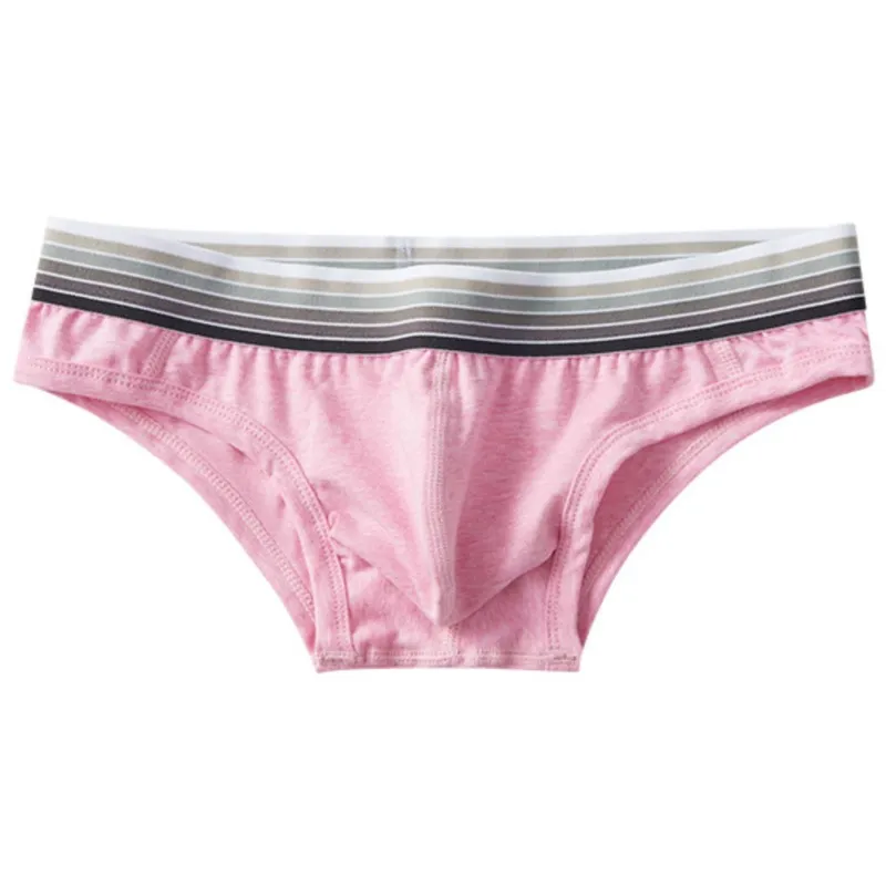

Mens Cotton Low Rise Underwear 3D Pouch Briefs Daily Comfortable Soft Breathable Underwear Pink Black White M-XXXL
