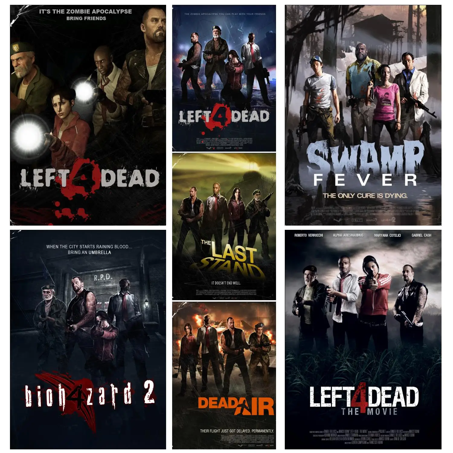 

left 4 dead Anime Video Game Canvas Art Poster and Wall Art Picture Print Modern Family bedroom Decor Posters