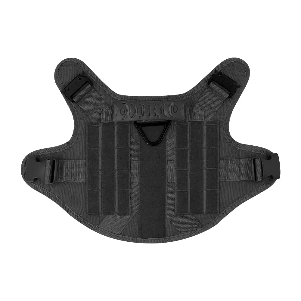 Großes Hundegeschirr mit Leine, Halsband und Molle-Taschen, Trainingshalsband, Weste, taktisches Schäferhundgeschirr für Hunde, Zubehör – Detail 6