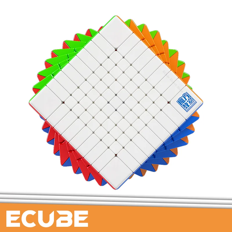 [ECube] MoYu MeiLong 9 9M V3 9x9x9 Cubo Mágico Cubo de Velocidade Sem Adesivos para Cubos de Sala de Aula - Tamanho 9x9 Moyu Cubing