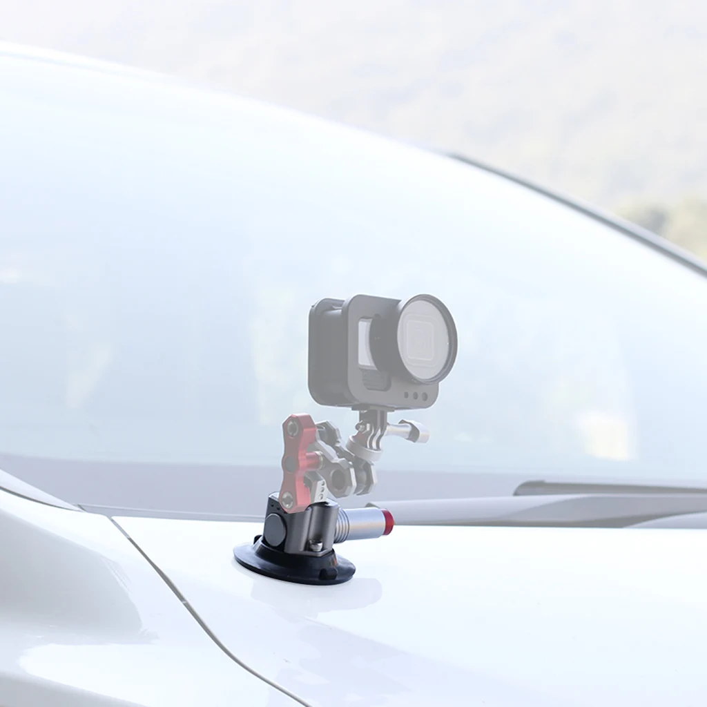 Handpumpe Vakuum Saugnapf 1/4 "3/8" arri Ortung Loch Kamera Stabilisator Halterung für gopro insta360 Auto Lampe Stand halterung – Detail 6