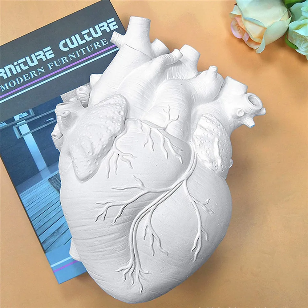 Anatomical Heart Shape Flower Vase Flower Pot Cachepot for Flowers Living Room Decoration Home Decor Ornament Gifts Nordic Decor