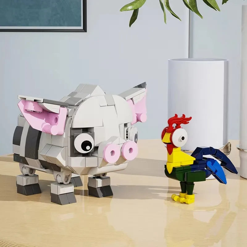 Classic Movie Ocean Princess Animal Heihei Building Blocks 368PCS Toys for Adults - view 3