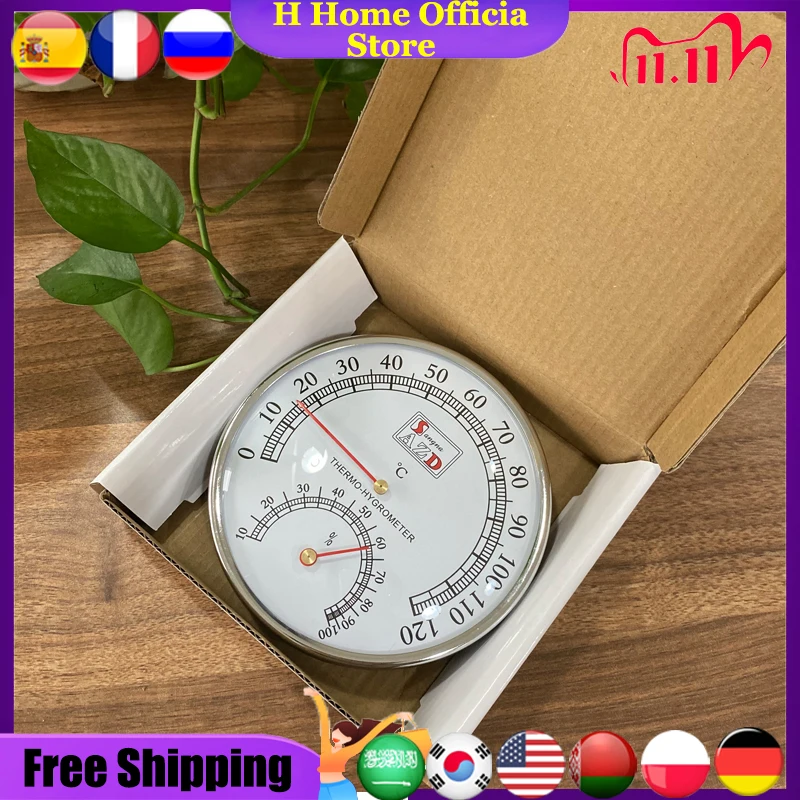 Standing Barometer Thermometer Hygrometer Temperature Humidity Monitor Air Atmospheric Pressure Meter For Home Use Fast Shipping