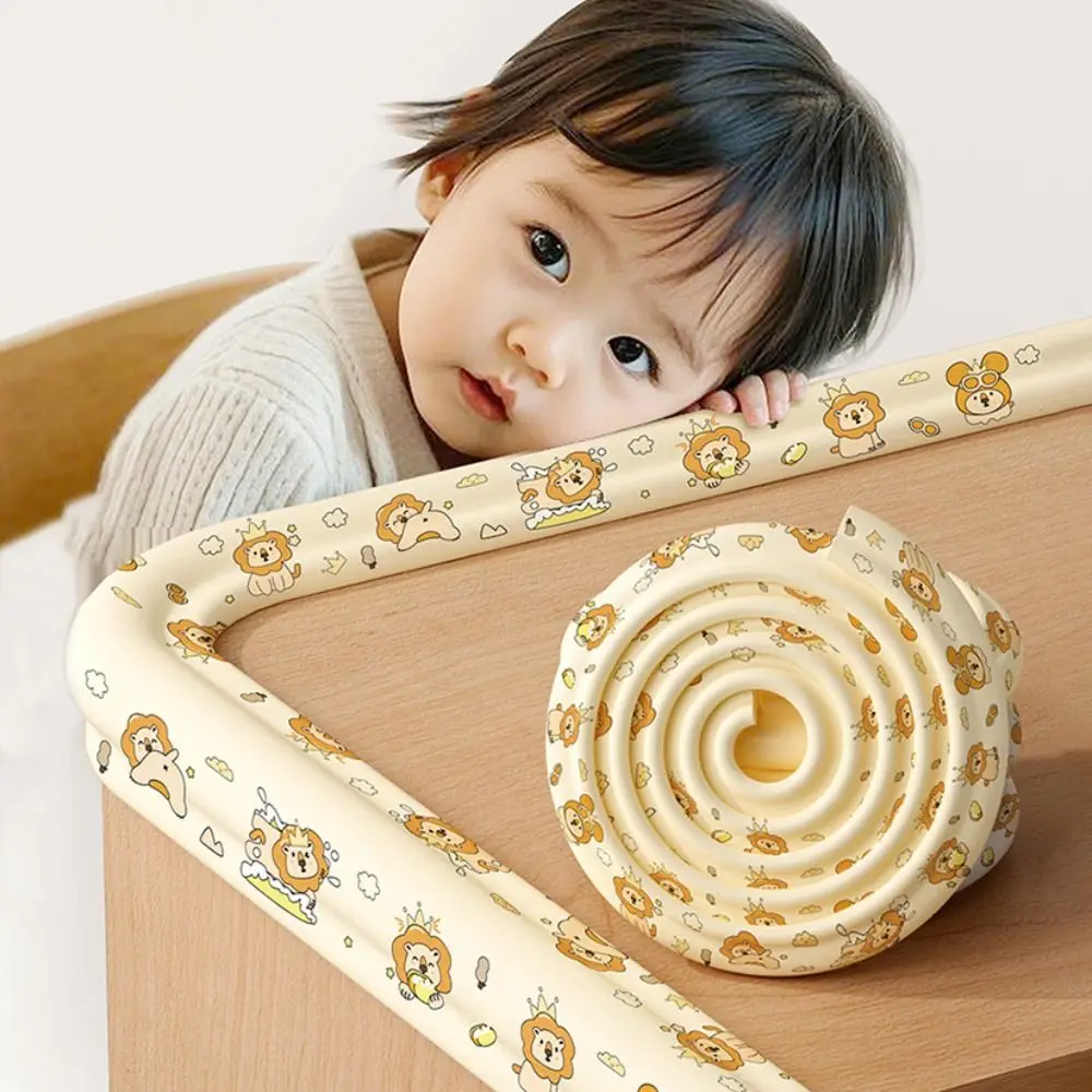 2m Desk Edge Guard Strip Cartoon Digital Pattern Safety Wall Corner Protector Thickend Soft Anti Collision Cushion Children