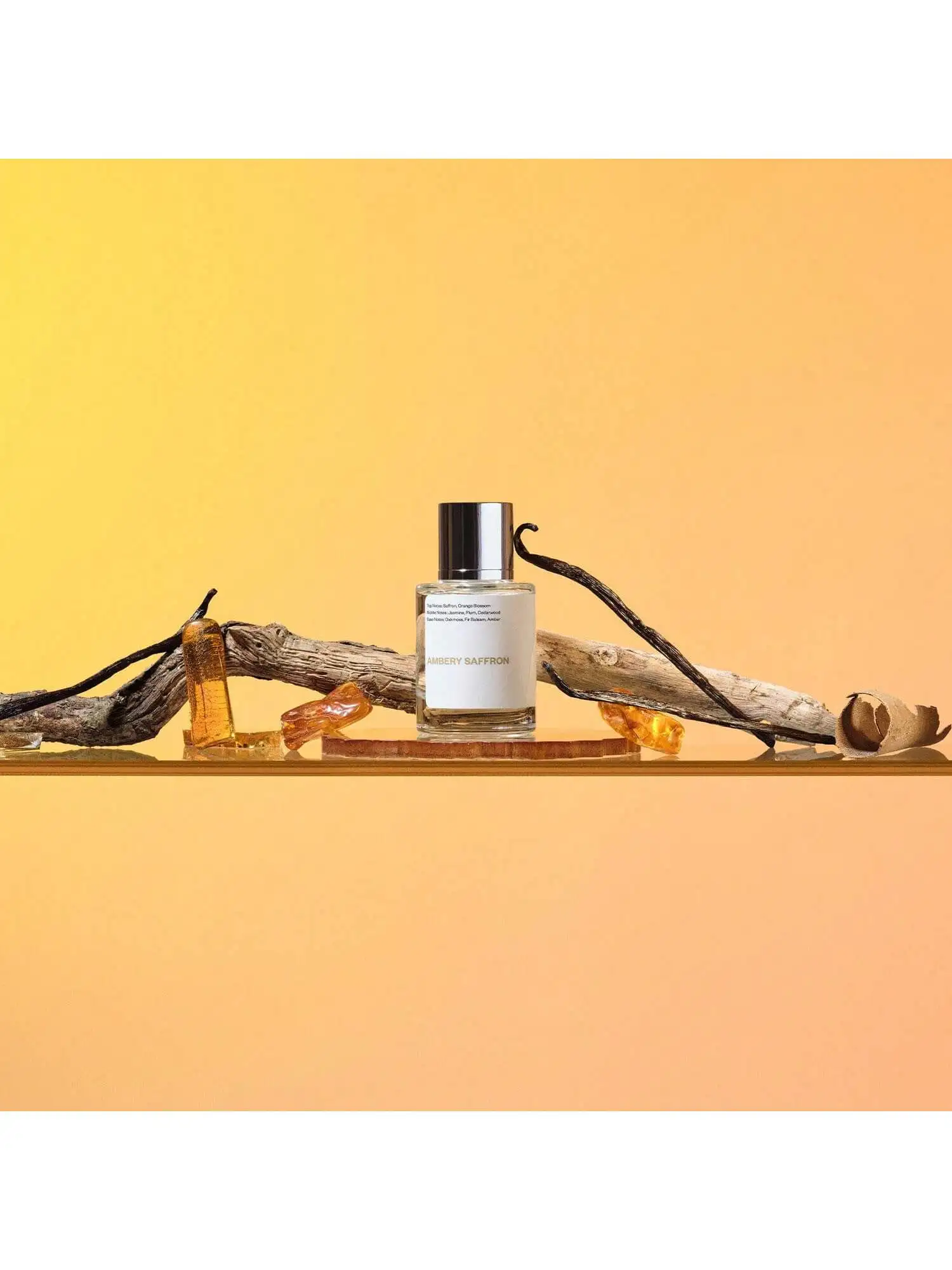 

Ambery Saffron Eau De Parfum 1.7 Fl Oz (50ml) Travel-Friendly Spray Amber Oriental Fragrance Formaldehyde-Free Daily Use Gift
