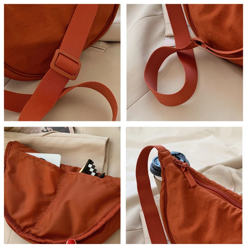 Sac à bandoulière hobo pour hommes et femmes, petit sac à main initié, sac à main boulette décontracté, bandoulière réglable