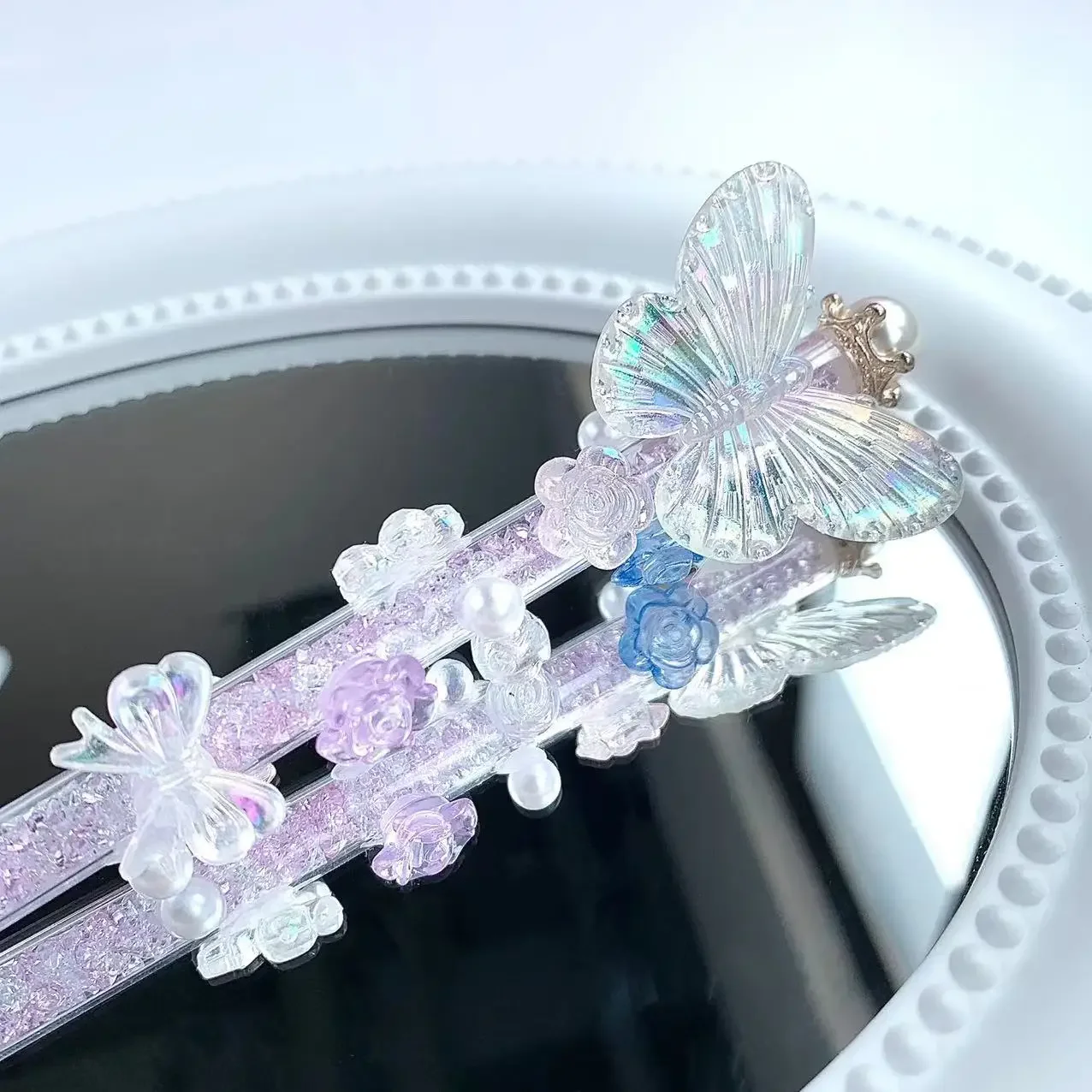 INS Beautiful Colorful Diamond Butterfly Series Pen Knife Safety Kids Scrapbook Sticker Paper Cutter Girls Express Letter Opener