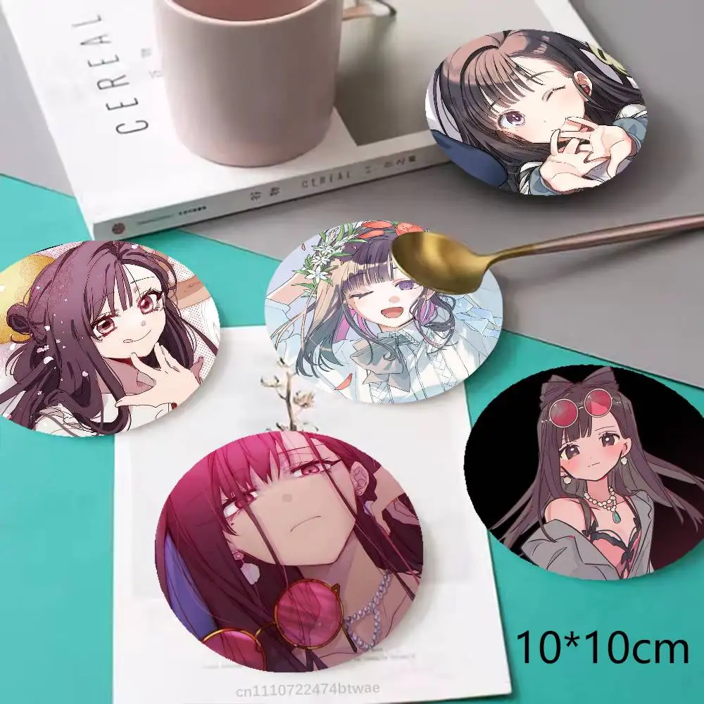Yuno Kashiki 002 M-Milgram Wooden Coaster Set, A Must-Have For Holiday Parties, Suitable For Bars, Offices , Size 10cm X 10cm