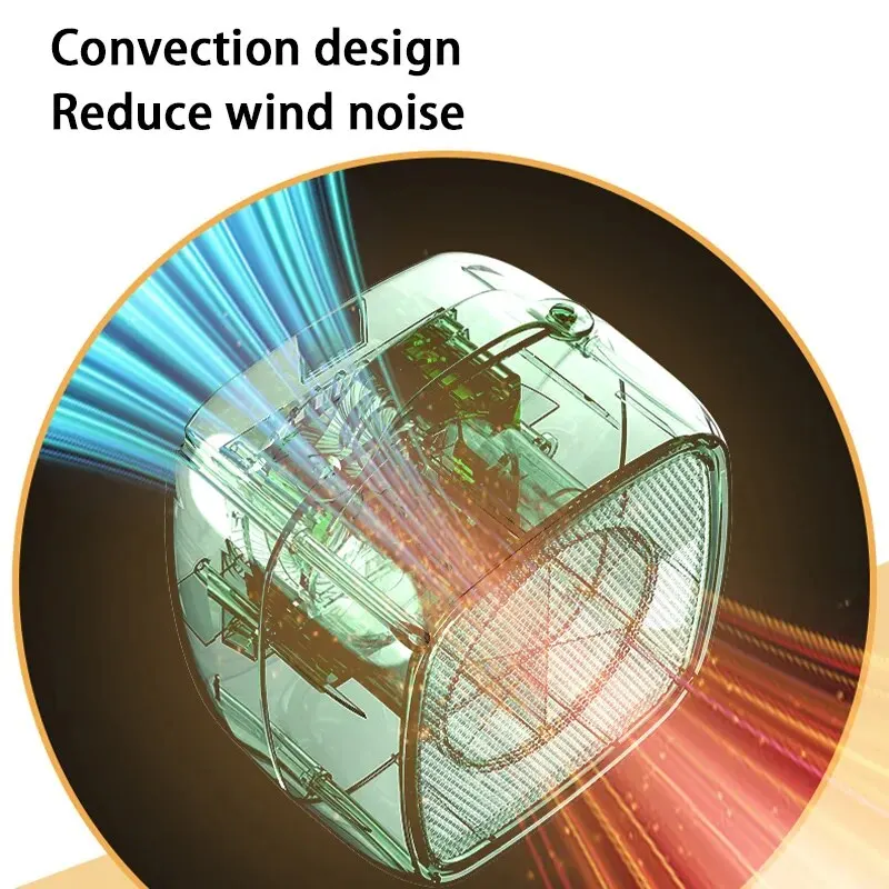 Aquecedor portátil para espaço pequeno, 500w, aquecimento rápido, leve, aquecedor de ar quente para escritório interno, ventilador aquecedor doméstico