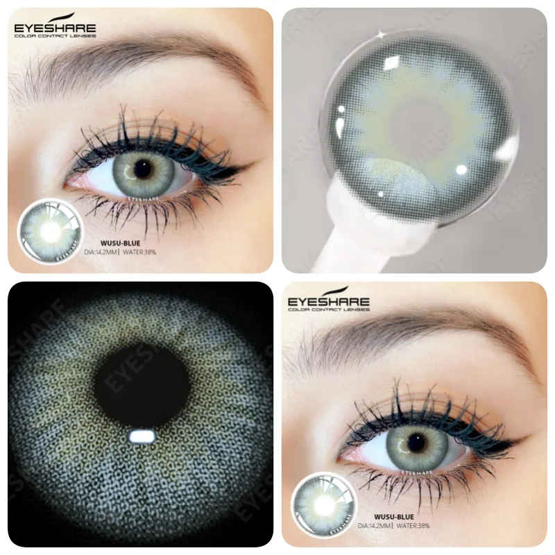 EYESHARE 1 Pair Natural Colored Contact Lenses for Eyes Fashion Color Contact Lenses Beautiful Pupil Yearly Makeup Fast Delivery
