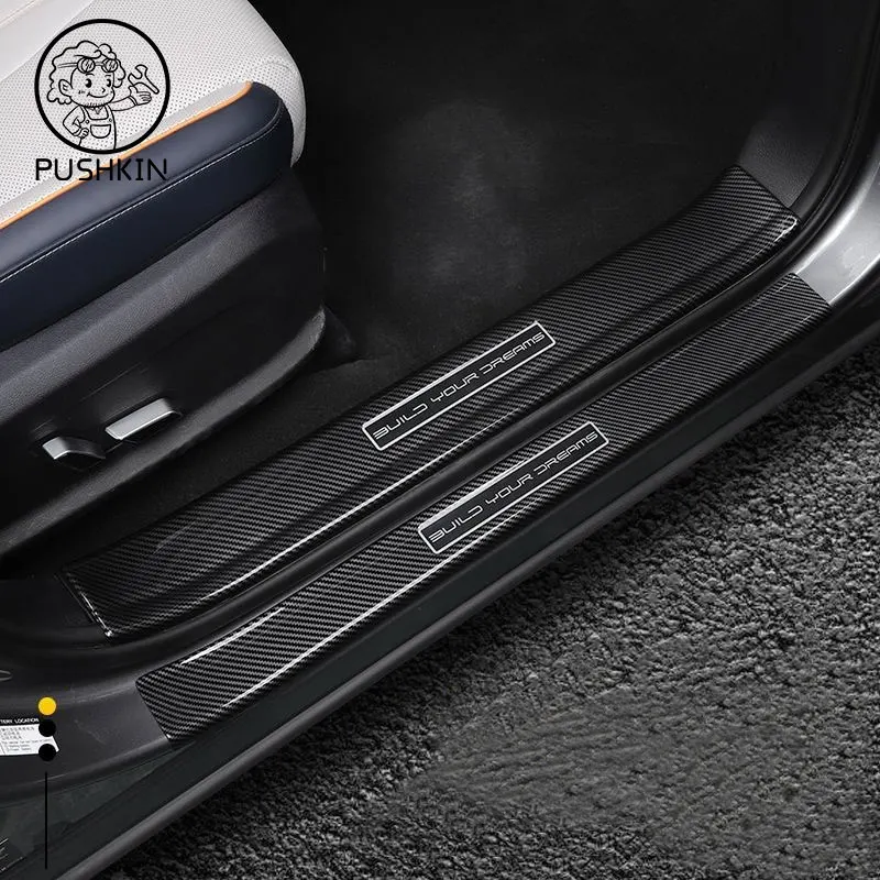 Rear Trunk Bumper Guard Cover Sticker Boot Plate With logo For BYD Seal U SEALION 6 Car Style Protector Decoration Accessories