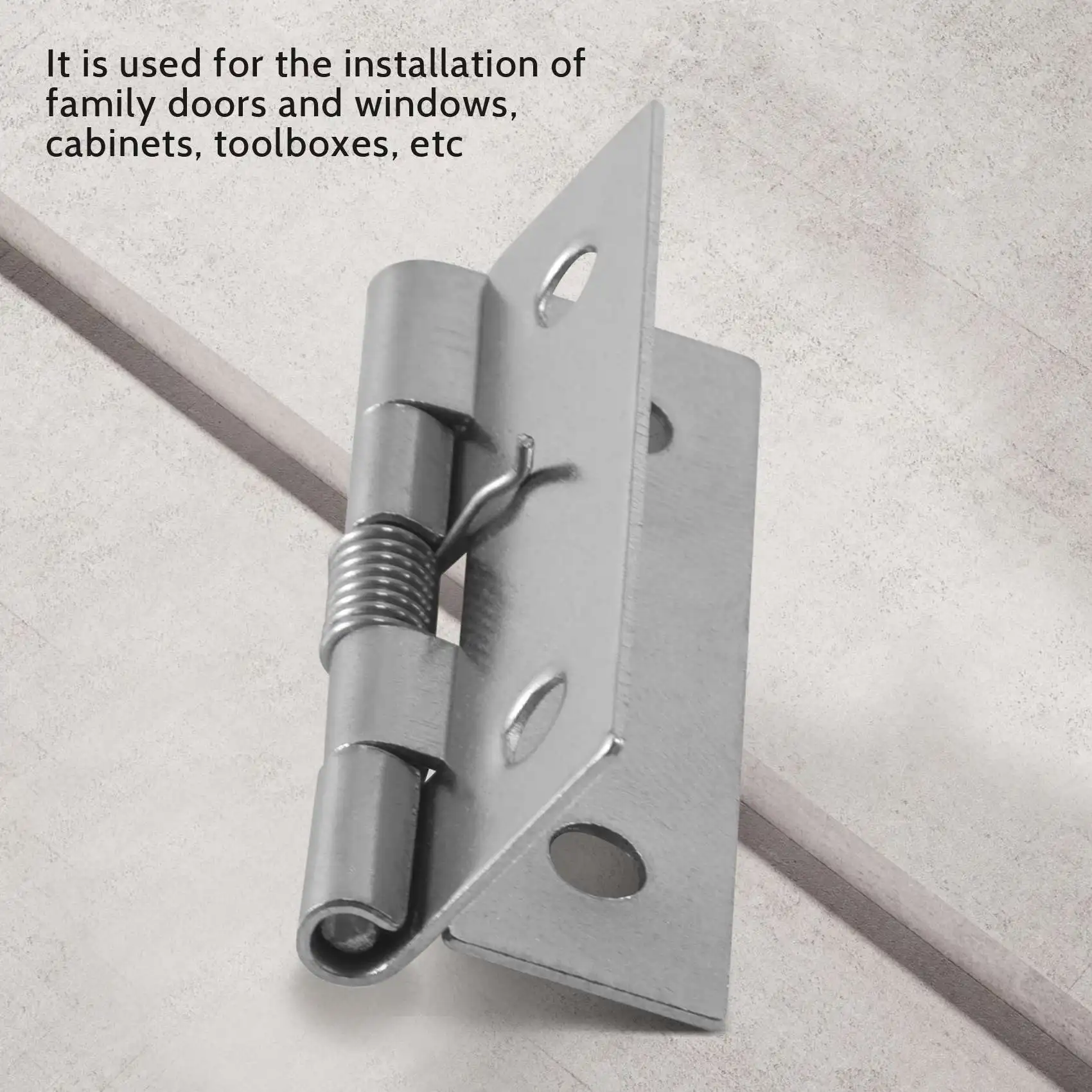 BISM1 2-дюймовая самозакрывающаяся угловая пружинная дверная петля из нержавеющей стали