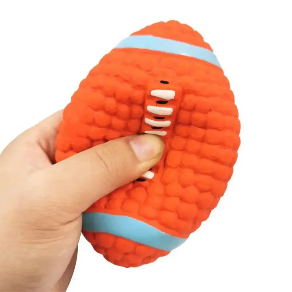 1 Stück 3er-Set Quietschende Hundespielbälle für Kleine und Große Hunde Bissresistent Zahnpflege-Kauspielzeug Interaktiver Welpen-Spielball – Detail 7