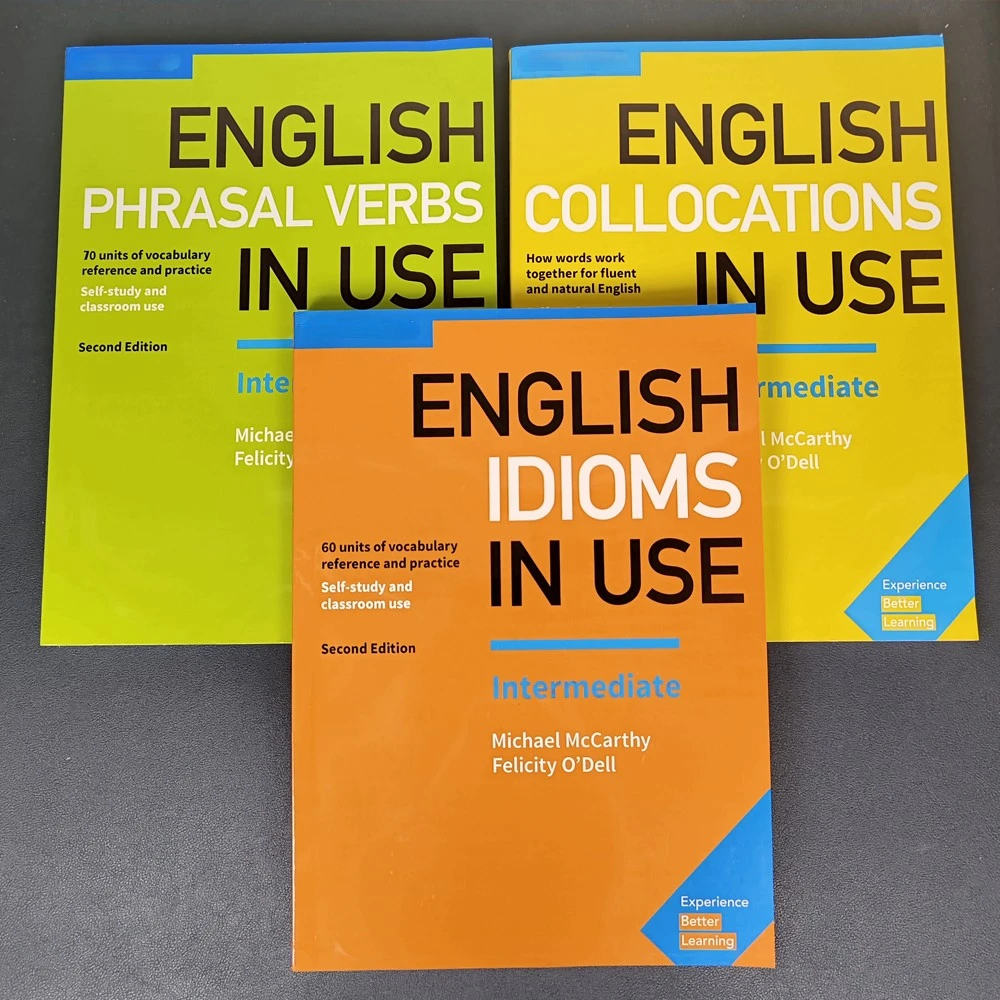 3 Book English Book Intermediate Advanced Vocabulary In Use Collocations Idioms Phrasal Verbs