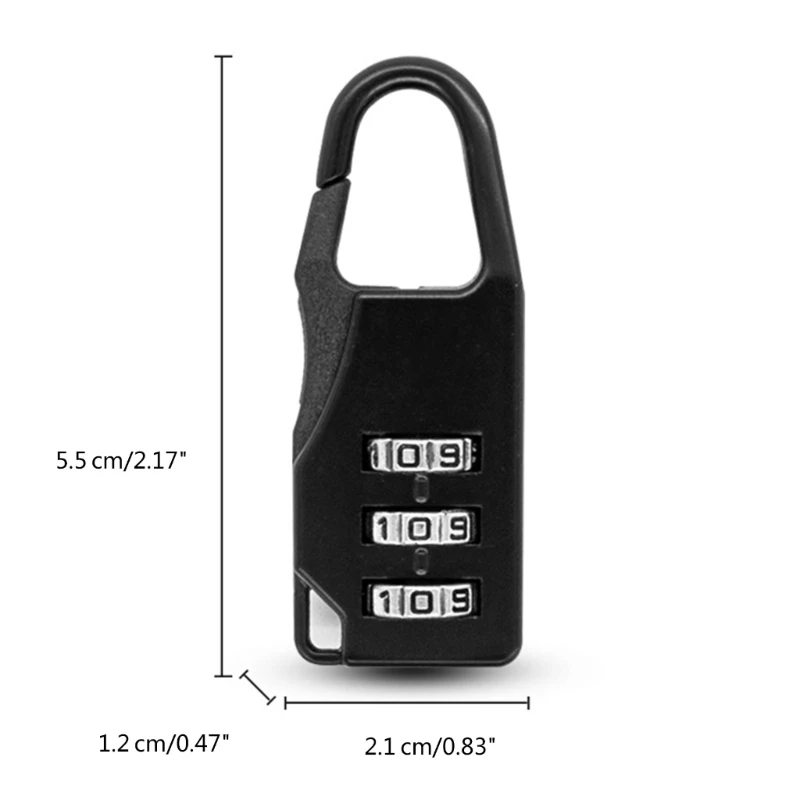 Мини-3-значный номер, пароль, кодовый замок, небольшой комбинированный замок безопасности, сбрасываемый замок для школьной