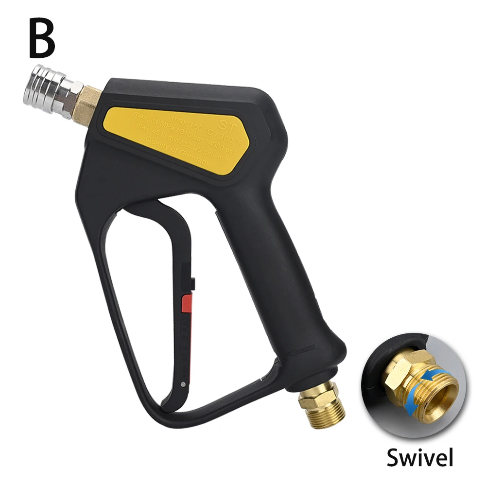 Ersatz-Hochdruck-Kurzwaschpistole ST-2300. Power Washer Trigger-Spritzpistole mit 1/4 Zoll Schnellanschluss, max. 310 Bar, 4500 PSI – Detail 10