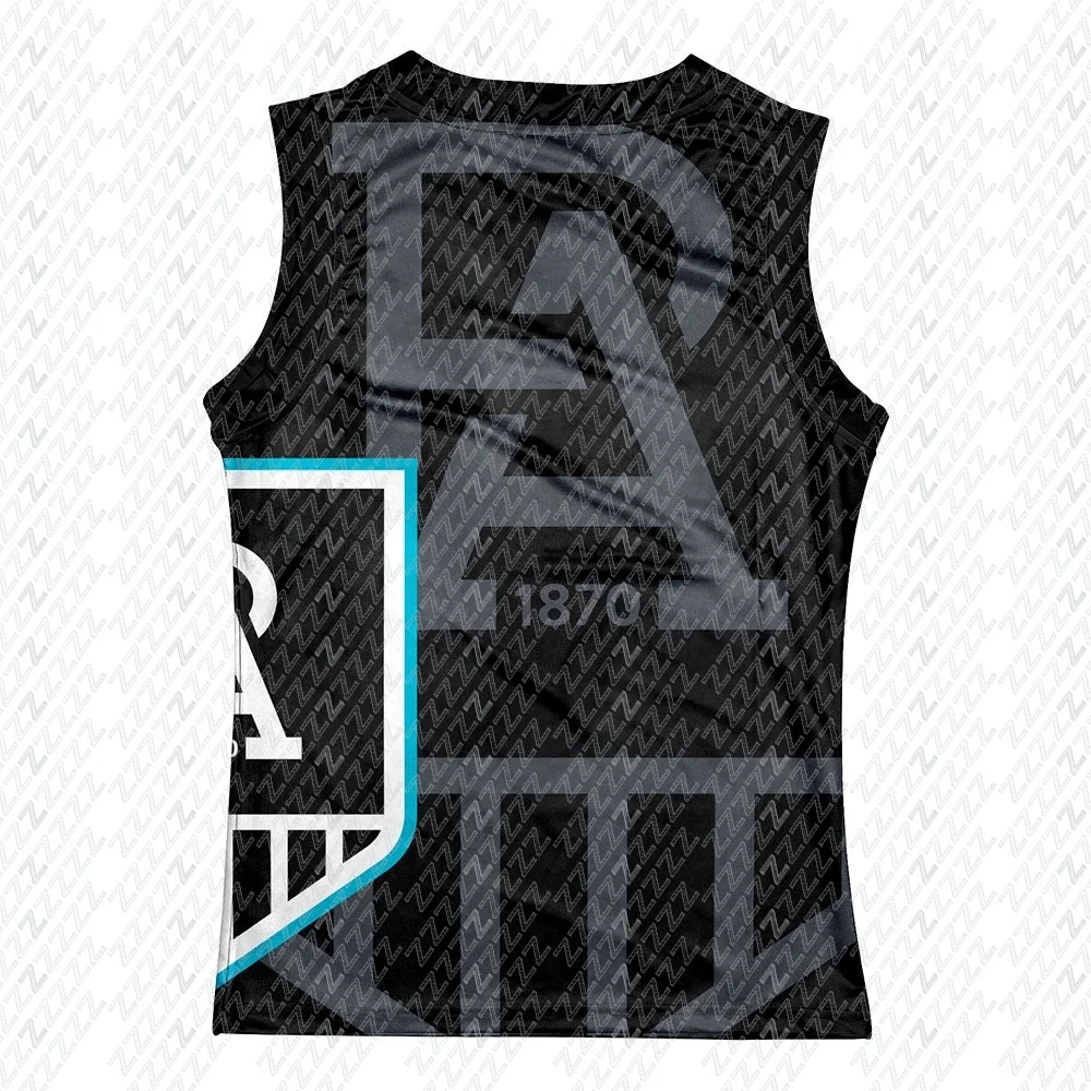 New Australian Style Rugby Jerseys, Adelaide Port Youth Team Training Jerseys, Youth Training Sportswear, Sports Vests