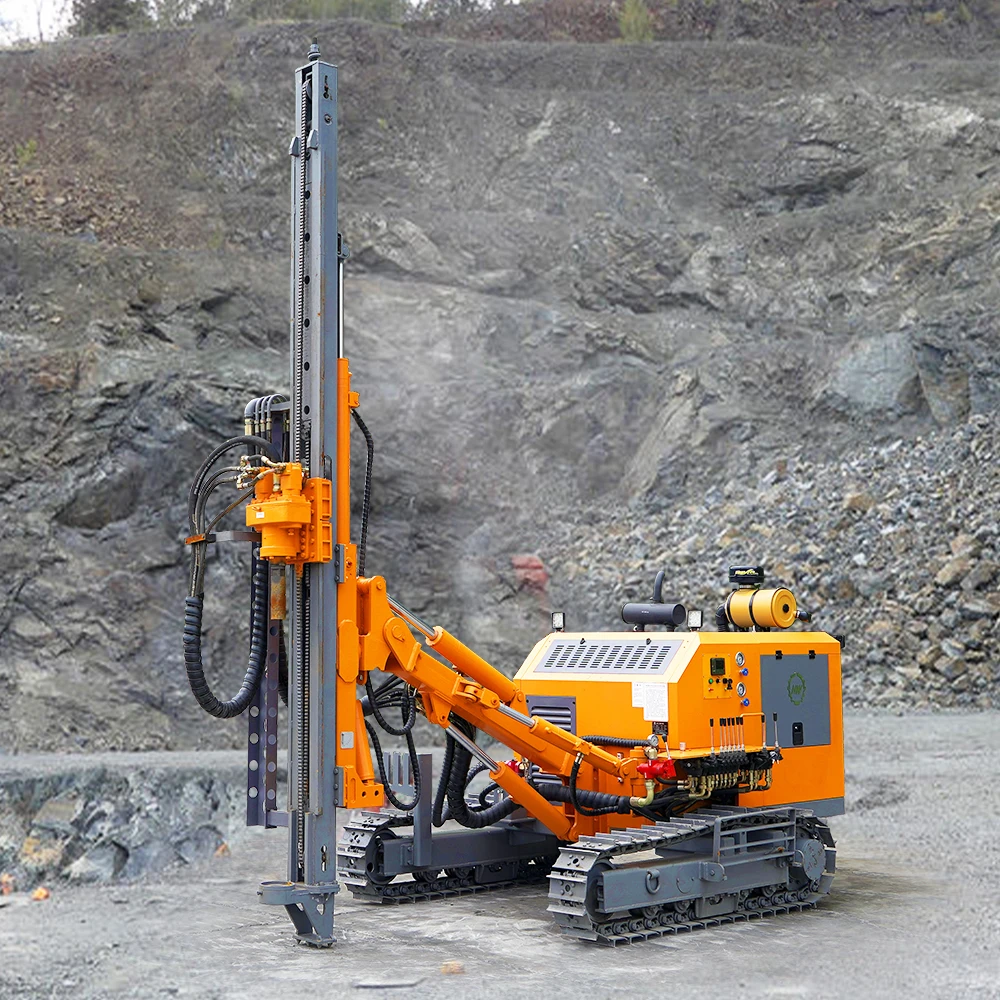 High Efficiency Portable Pneumatic DTH Drill Rig Down-the-hole Drilling Machine for Construction Foundation and Piling Work
