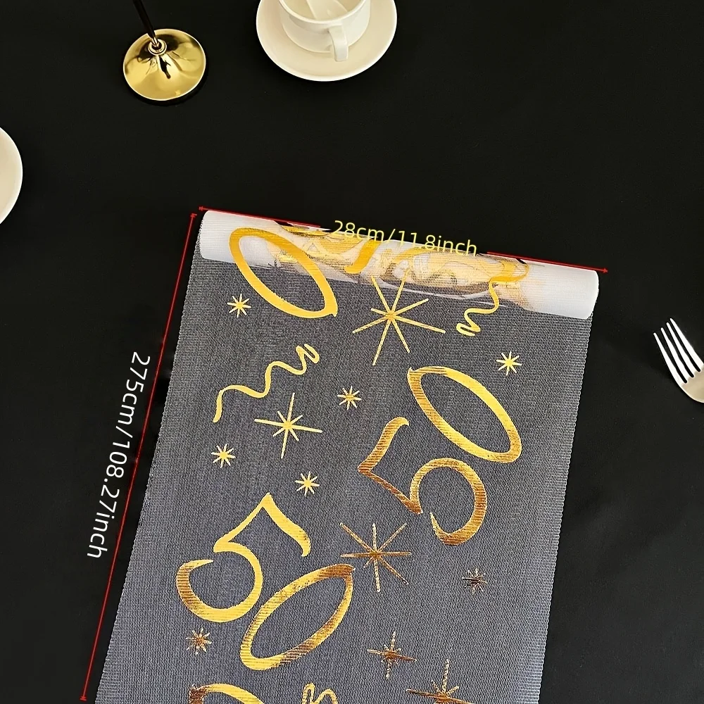 1PC Gilded Number Table covers, Suitable for Birthday Parties, Anniversaries, Holidays, Weddings, Dinners