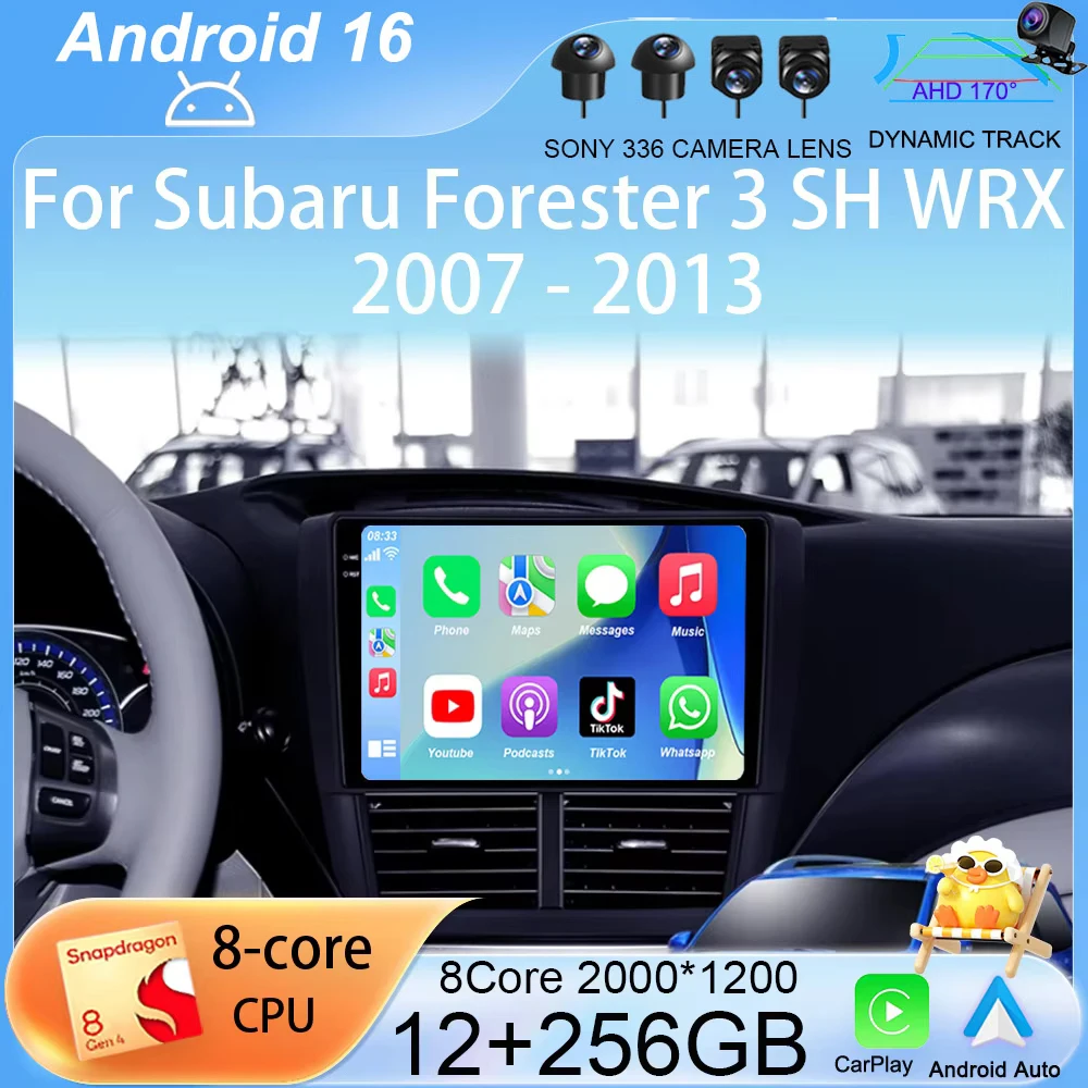 

Android 16 Car Radio Multimedia Player For Subaru Forester 3 SH WRX 2007-2013 For Subaru Impreza GH GE 2Din 2 Din Head Unit DSP