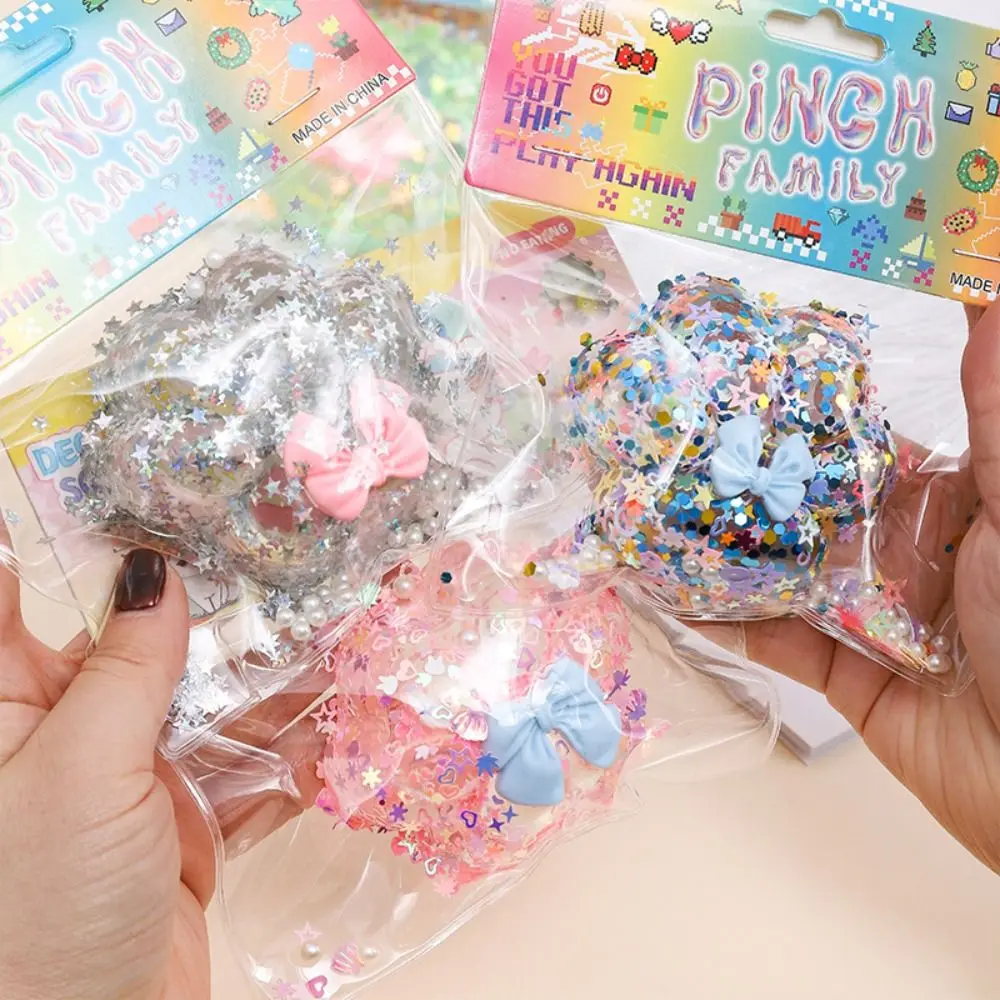 Kawaii Mini Cat Paw Squeeze Toy TPR Soft Stress Relief Toy Colorful Slow Rebound Decompression Toy Gift