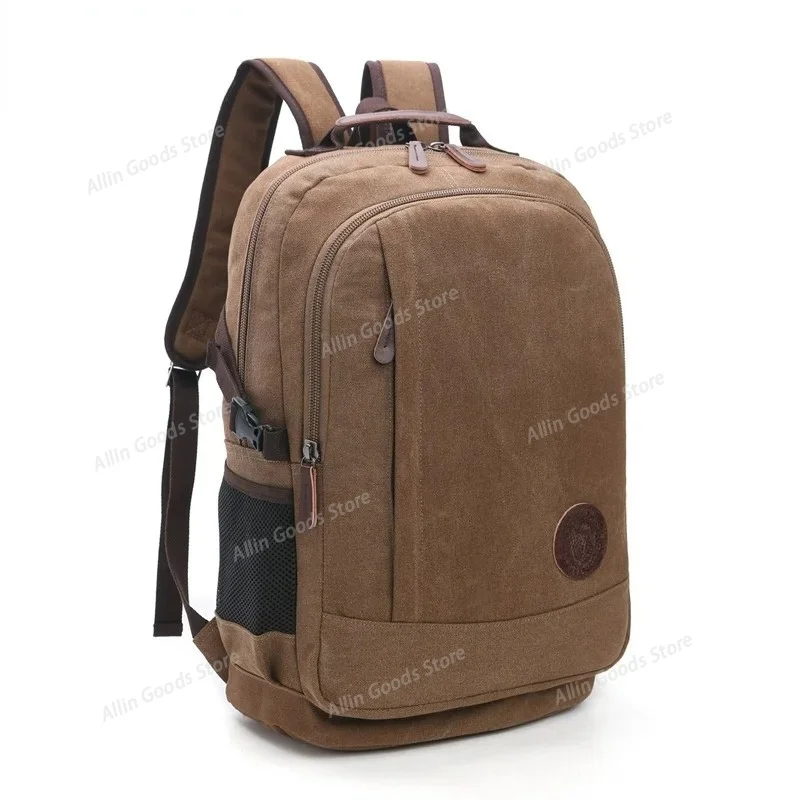 New Wear-Resistant Washed Canvas Backpack for Men & Women, Street Fashion Casual Large Capacity Multi-Functional Daypack