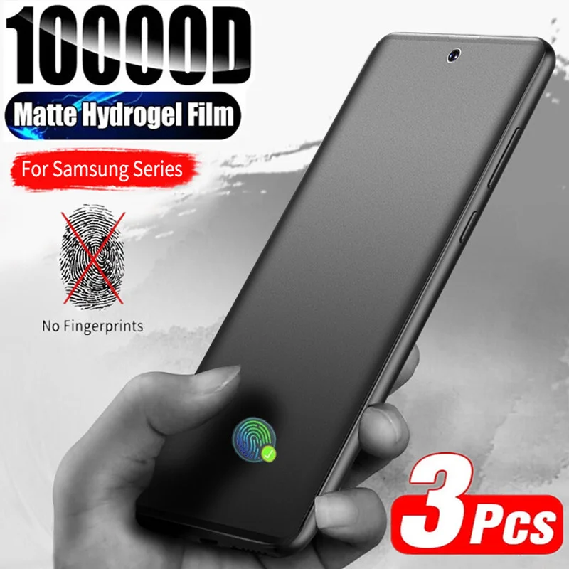 1-3Pcs Matte Hydrogel Film for Samsung S21 S20 S22 Ultra S10 S9 S8 Plus FE Screen Protectors For Samsung Note 20 10 9 Plus S10E