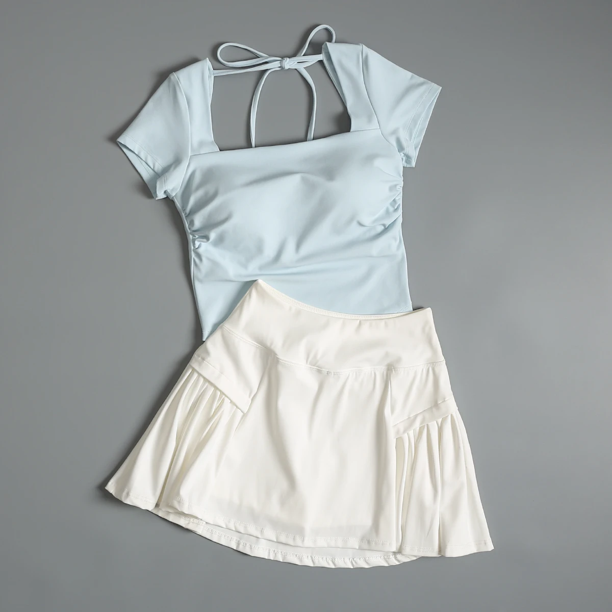 

Tennis sports suit for women 2025 new summer badminton yoga skirt running morning jogging clothes fashion fitness suit