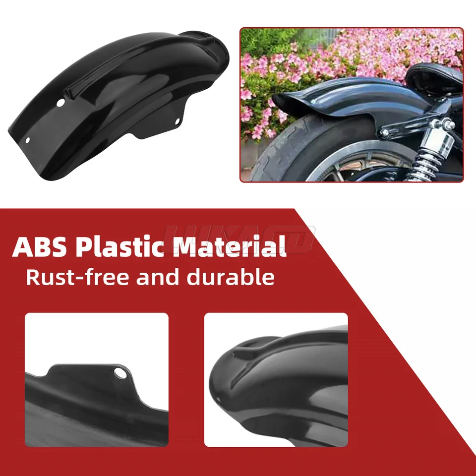 Universal Black Motorcycle Rear Fender for Harley Sportster 1994-2003